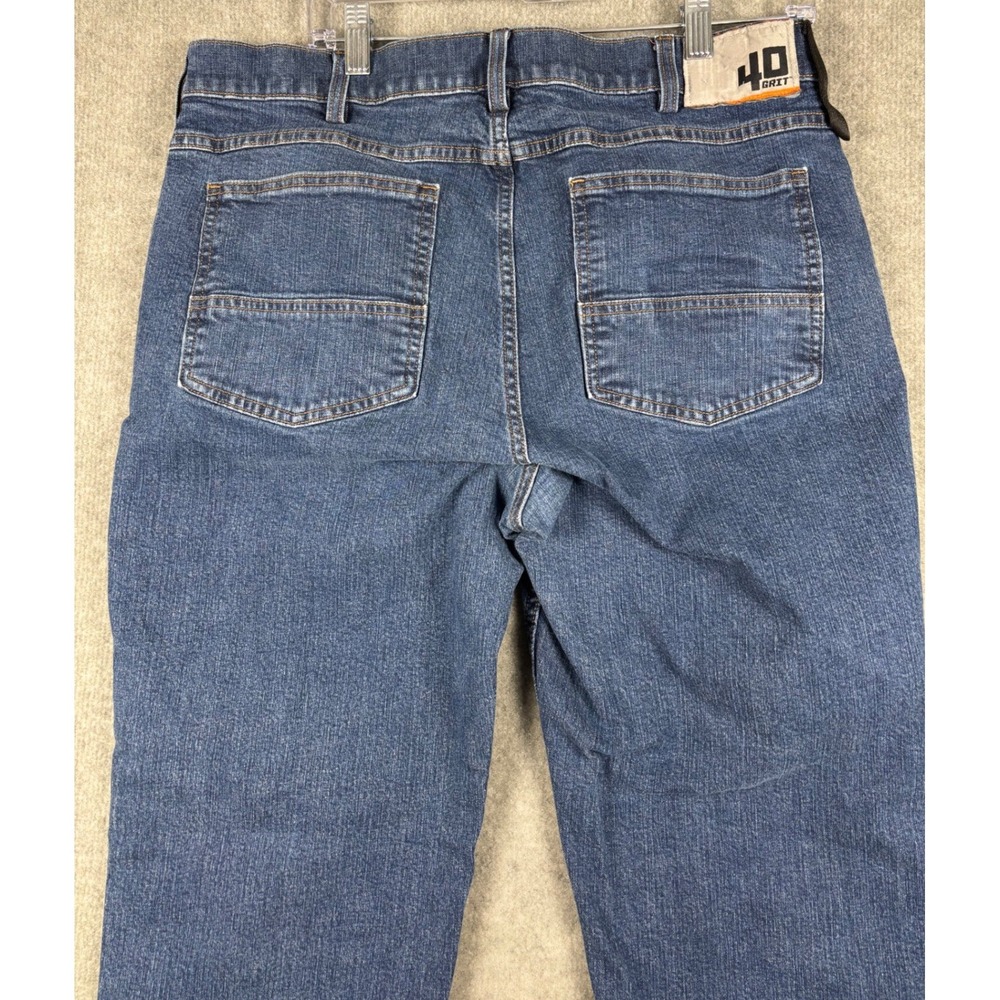 40 Grit Duluth Trading Standard Fit Jeans Workwear 35x31 Blue Medium Wash - Picture 4 of 10